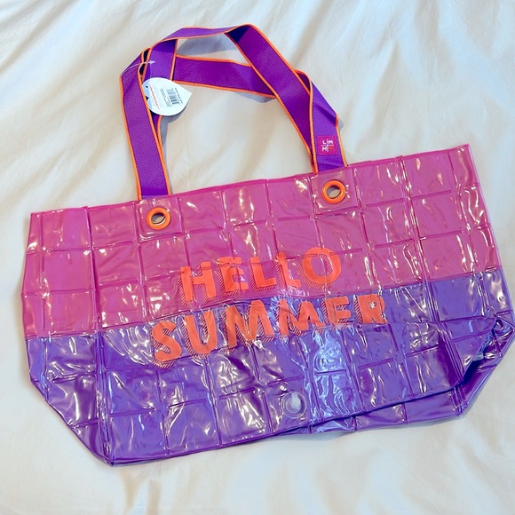 NWT Little Miss Matched Hello Summer Inflatable Beach Tote - Picture 1 of 7